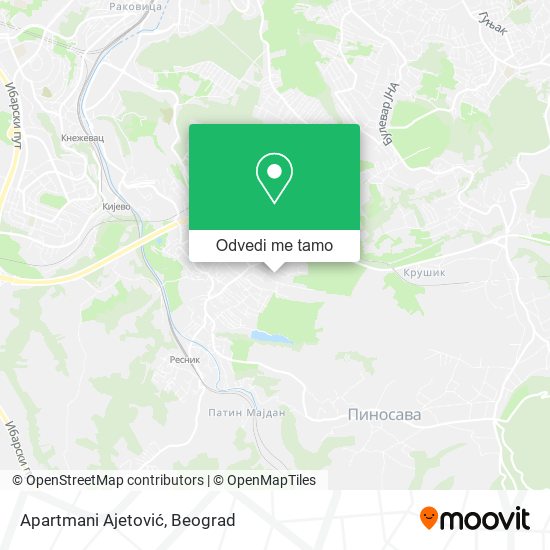 Apartmani Ajetović mapa