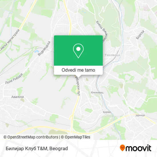 Билијар Клуб Т&М mapa