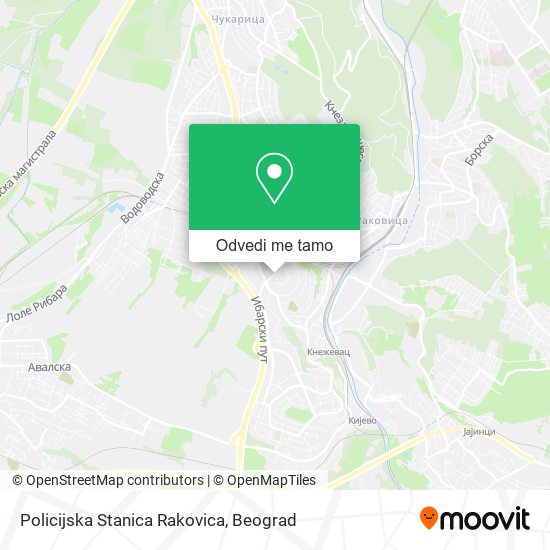 Policijska Stanica Rakovica mapa