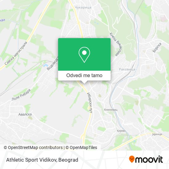 Athletic Sport Vidikov mapa