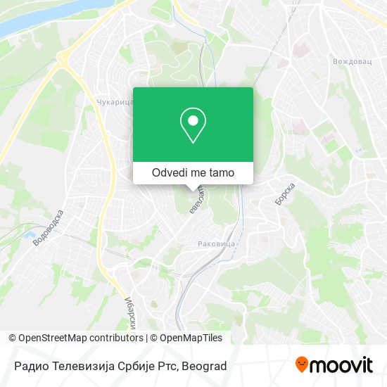 Радио Телевизија Србије Ртс mapa