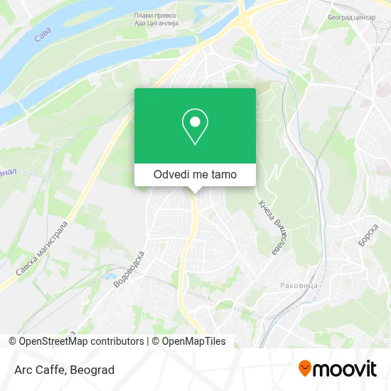 Arc Caffe mapa