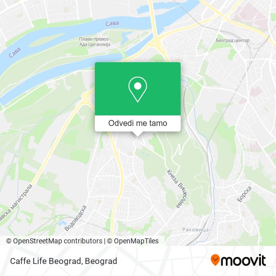 Caffe Life Beograd mapa
