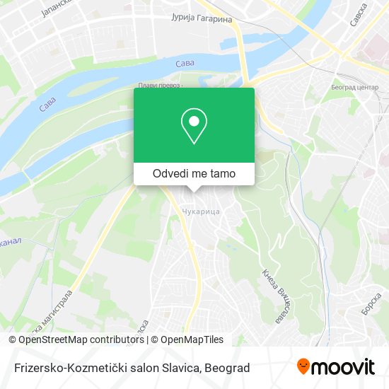 Frizersko-Kozmetički salon Slavica mapa