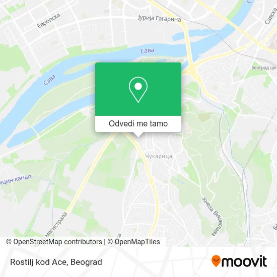 Rostilj kod Ace mapa