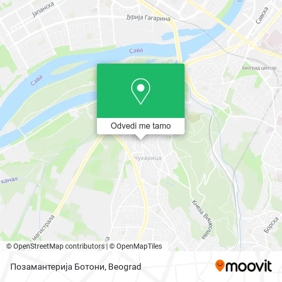 Позамантерија Ботони mapa