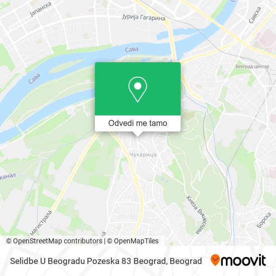 Selidbe U Beogradu Pozeska 83 Beograd mapa