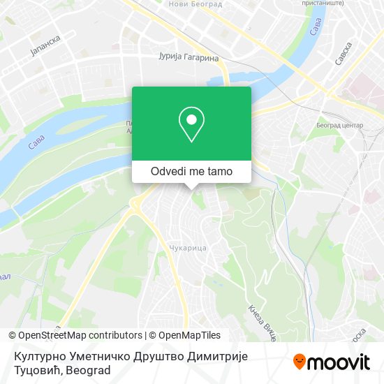 Културно Уметничко Друштво Димитрије Туцовић mapa