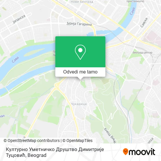 Културно Уметничко Друштво Димитрије Туцовић mapa