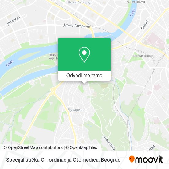 Specijalistička Orl ordinacija Otomedica mapa