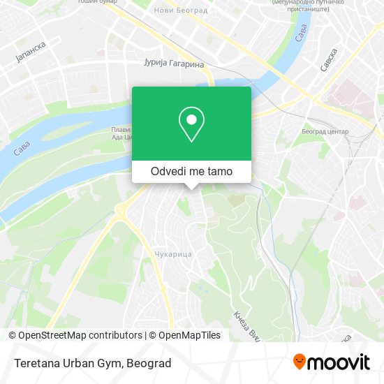 Teretana Urban Gym mapa