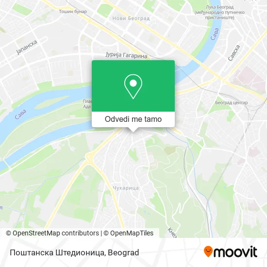 Поштанска Штедионица mapa