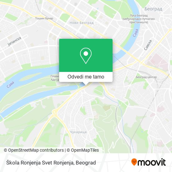 Škola Ronjenja Svet Ronjenja mapa