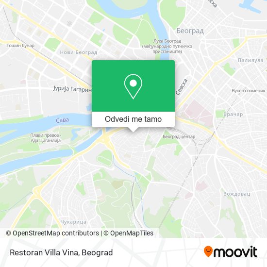 Restoran Villa Vina mapa