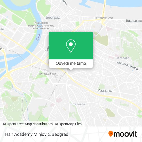 Hair Academy Minjović mapa