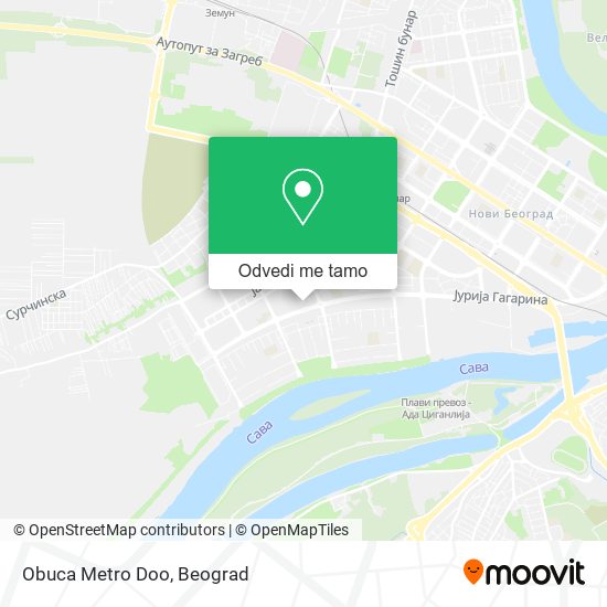 Obuca Metro Doo mapa