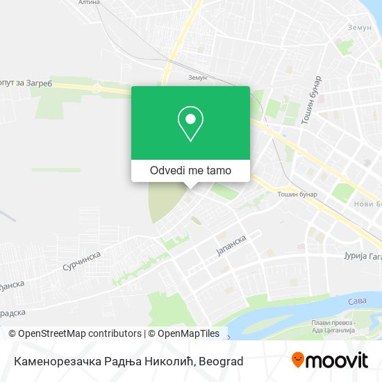 Каменорезачка Радња Николић mapa