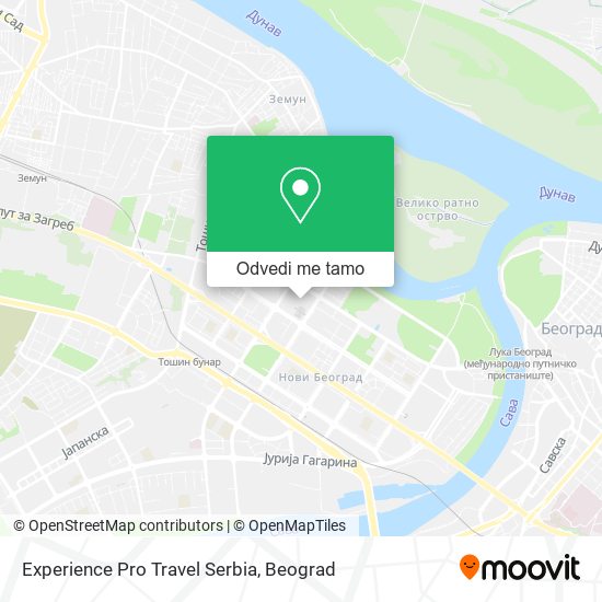 Experience Pro Travel Serbia mapa