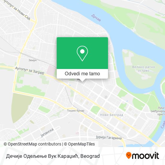 Дечије Одељење Вук Караџић mapa