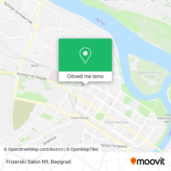 Frizerski Salon N9 mapa