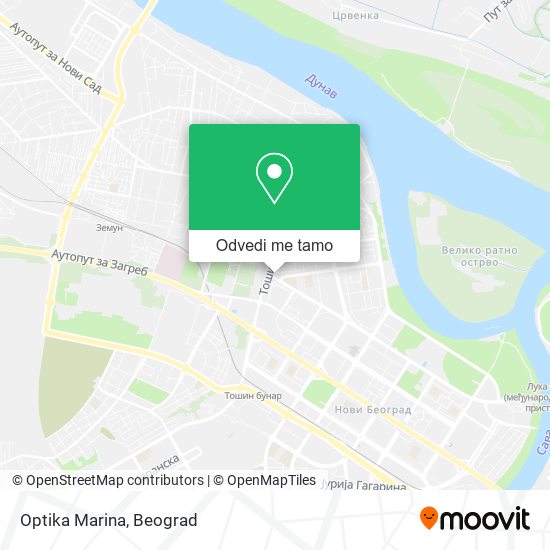 Optika Marina mapa