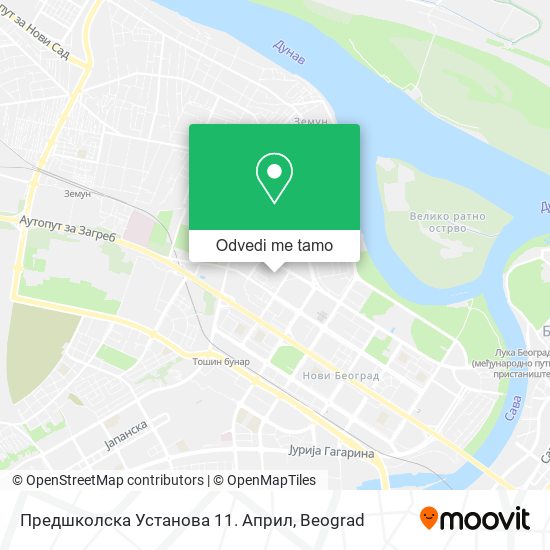 Предшколска Установа 11. Април mapa