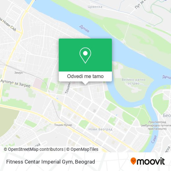 Fitness Centar Imperial Gym mapa