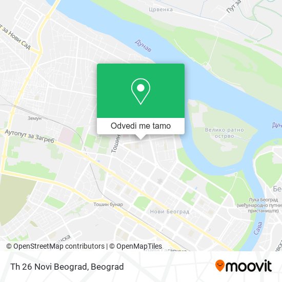 Th 26 Novi Beograd mapa