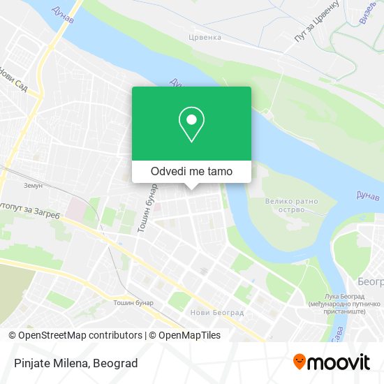 Pinjate Milena mapa