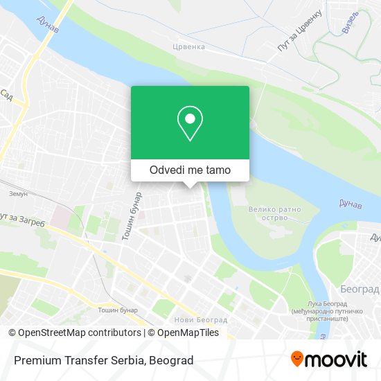 Premium Transfer Serbia mapa