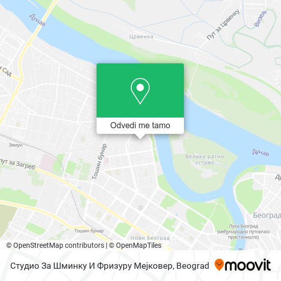 Студио За Шминку И Фризуру Мејковер mapa