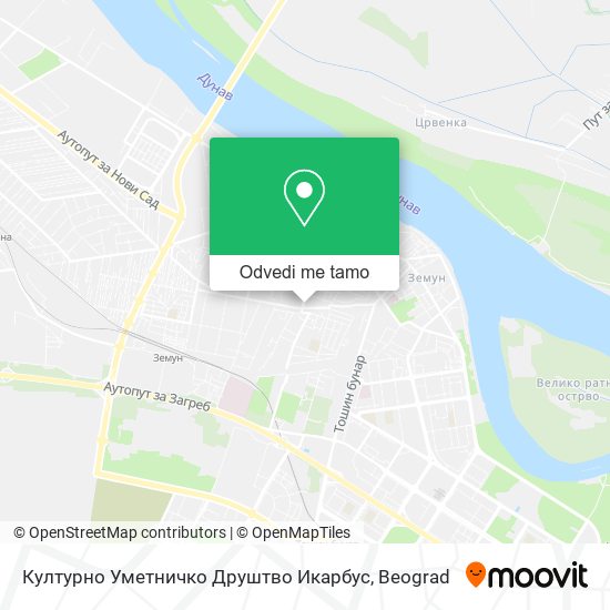 Културно Уметничко Друштво Икарбус mapa