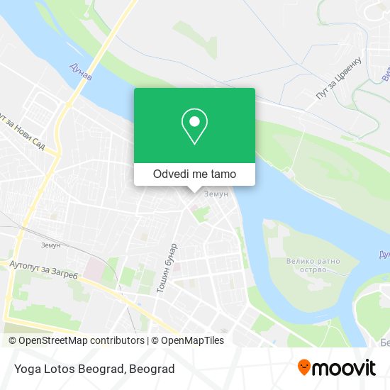 Yoga Lotos Beograd mapa