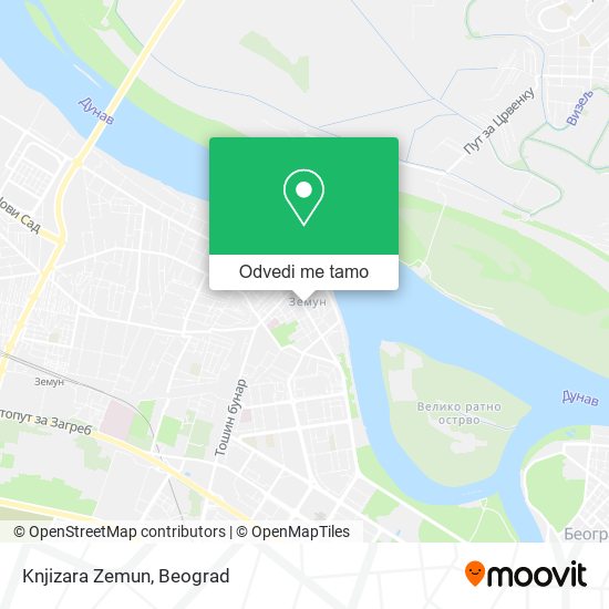 Knjizara Zemun mapa