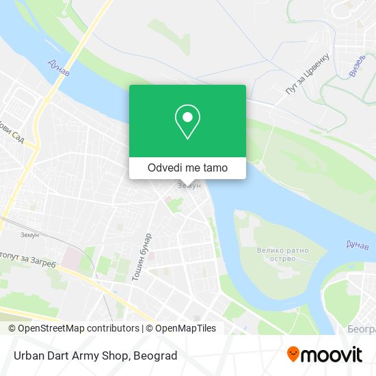 Urban Dart Army Shop mapa