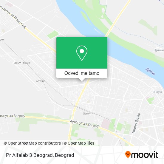 Pr Alfalab 3 Beograd mapa