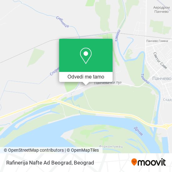 Rafinerija Nafte Ad Beograd mapa