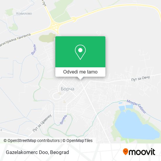 Gazelakomerc Doo mapa