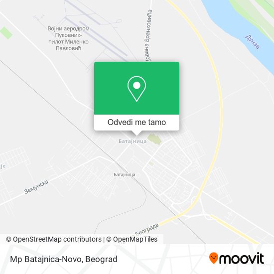 Mp Batajnica-Novo mapa