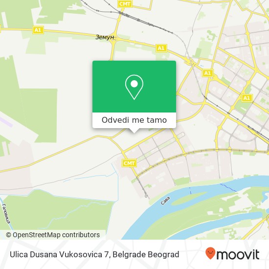 Ulica Dusana Vukosovica 7 mapa