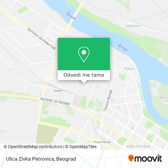 Ulica Zivka Petrovica mapa