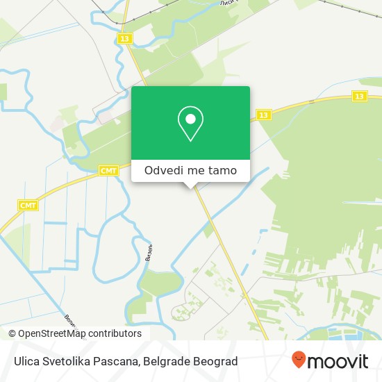 Ulica Svetolika Pascana mapa