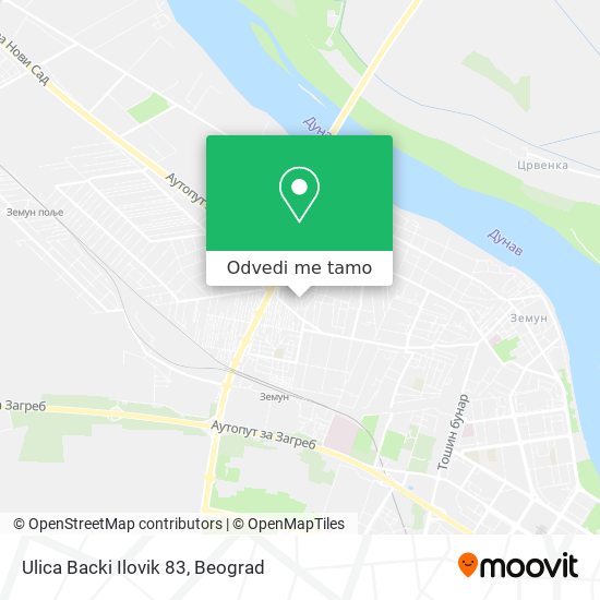 Ulica Backi Ilovik 83 mapa