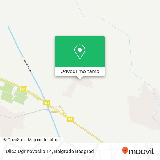 Ulica Ugrinovacka 14 mapa