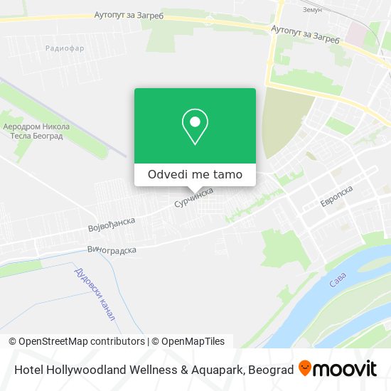 Hotel Hollywoodland Wellness & Aquapark mapa