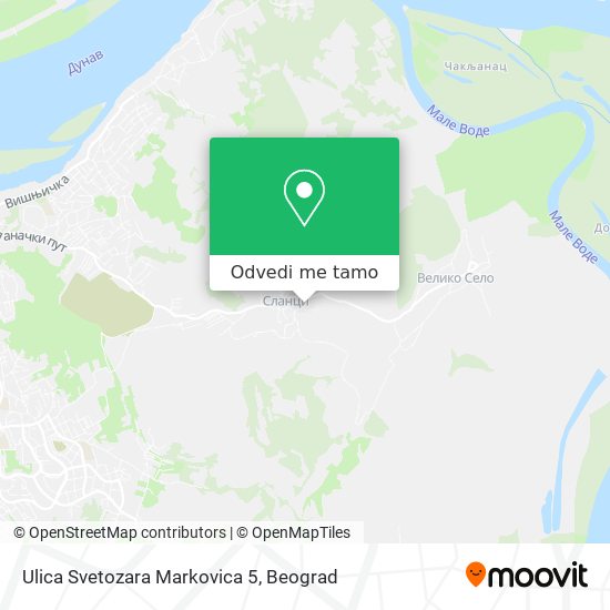 Ulica Svetozara Markovica 5 mapa