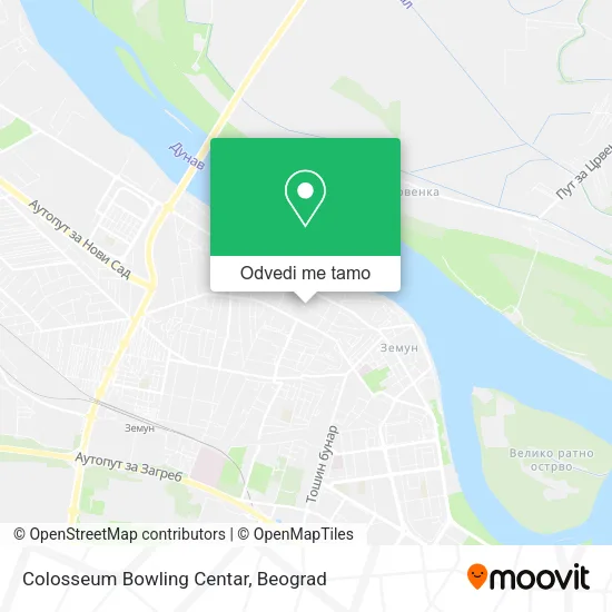 Colosseum Bowling Centar mapa