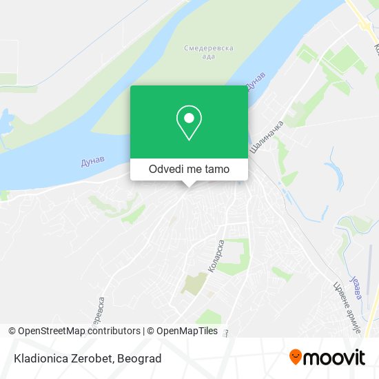 Kladionica Zerobet mapa