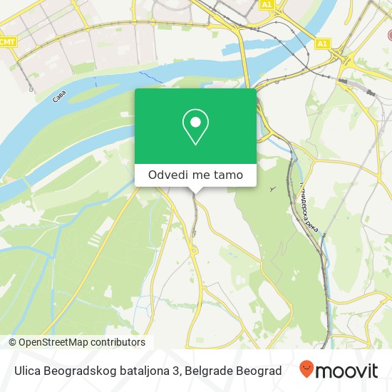 Ulica Beogradskog bataljona 3 mapa