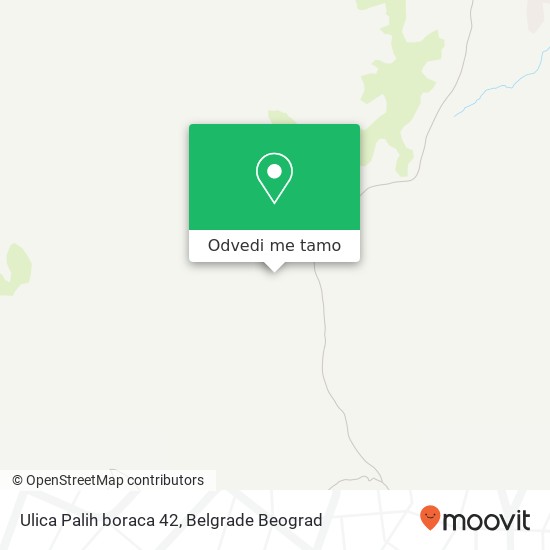 Ulica Palih boraca 42 mapa